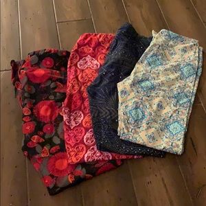 Lula Roe Lot of 4 leggings